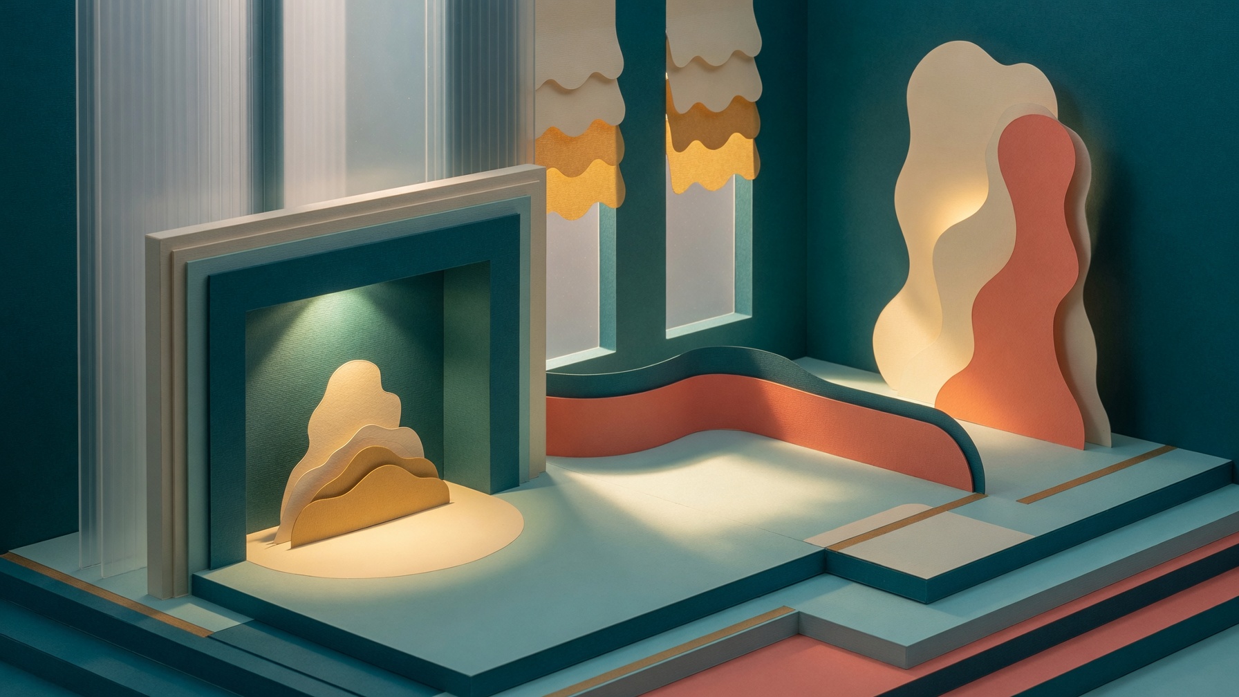 Room lighting and visibility study